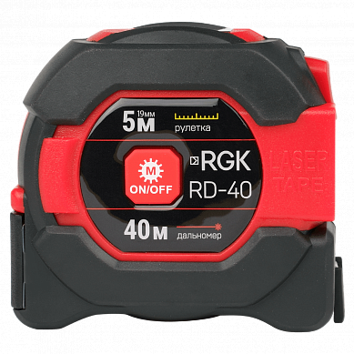 Лазерный дальномер с рулеткой RGK RD-40