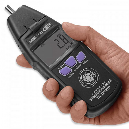 Контактный/Лазерный фототахометр Мегеон 18003