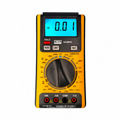 Поверка Цифровой мультиметр VA-MM16