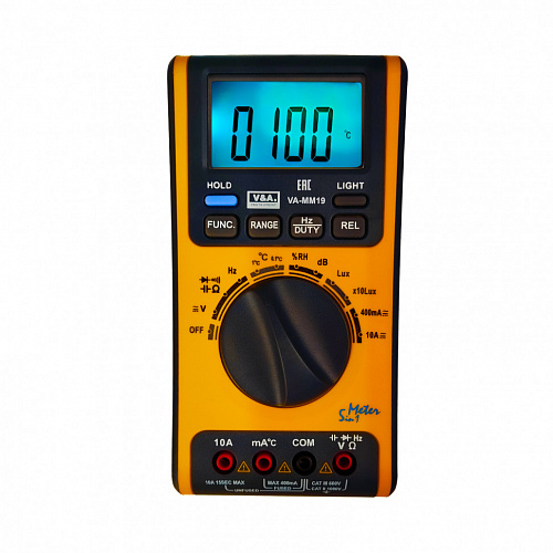 Поверка Цифровой мультиметр VA-MM19