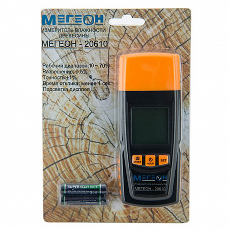 Цифровой влагомер для древесины Мегеон 20610