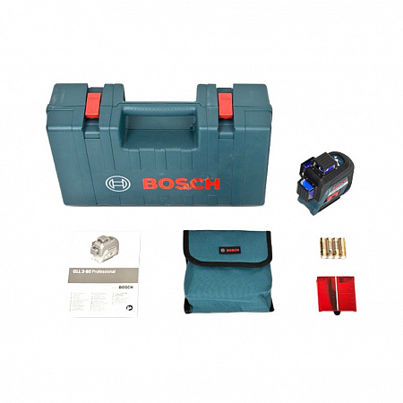 Лазерный уровень Bosch GLL 3-80 + кейс