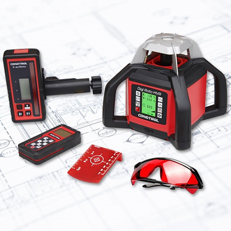 Ротационный лазерный нивелир CONDTROL Digi Roto HVR, 600 метров