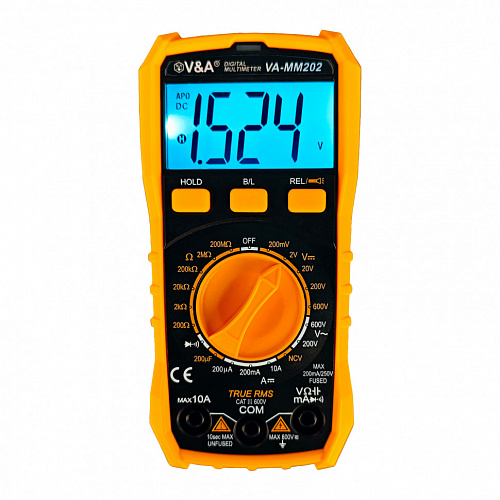 Поверка Цифровой мультиметр VA-MM202
