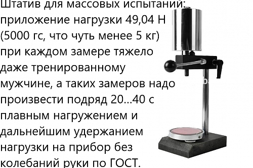 ТВР-DМ механический штатив с твердомером (дюрометром) ТВР-D с поверкой