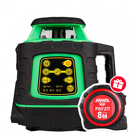 Ротационный нивелир AMO ROTOR 300G с зеленым лучом