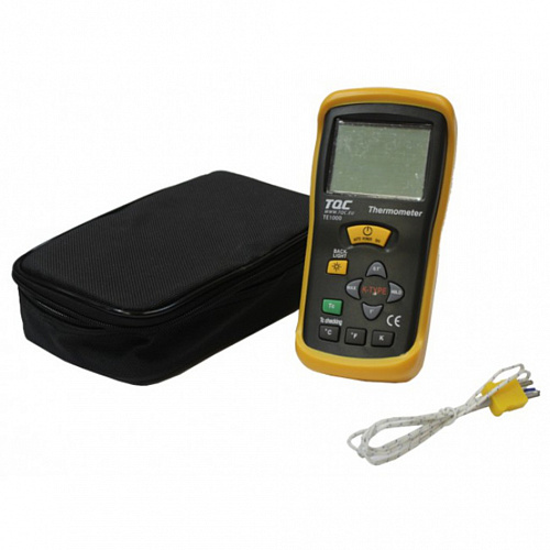 Цифровой термометр с выносным контактным датчиком типа &amp;quot;K&amp;quot; TQC TE1000